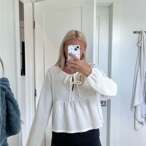 Elegant White Women's Top